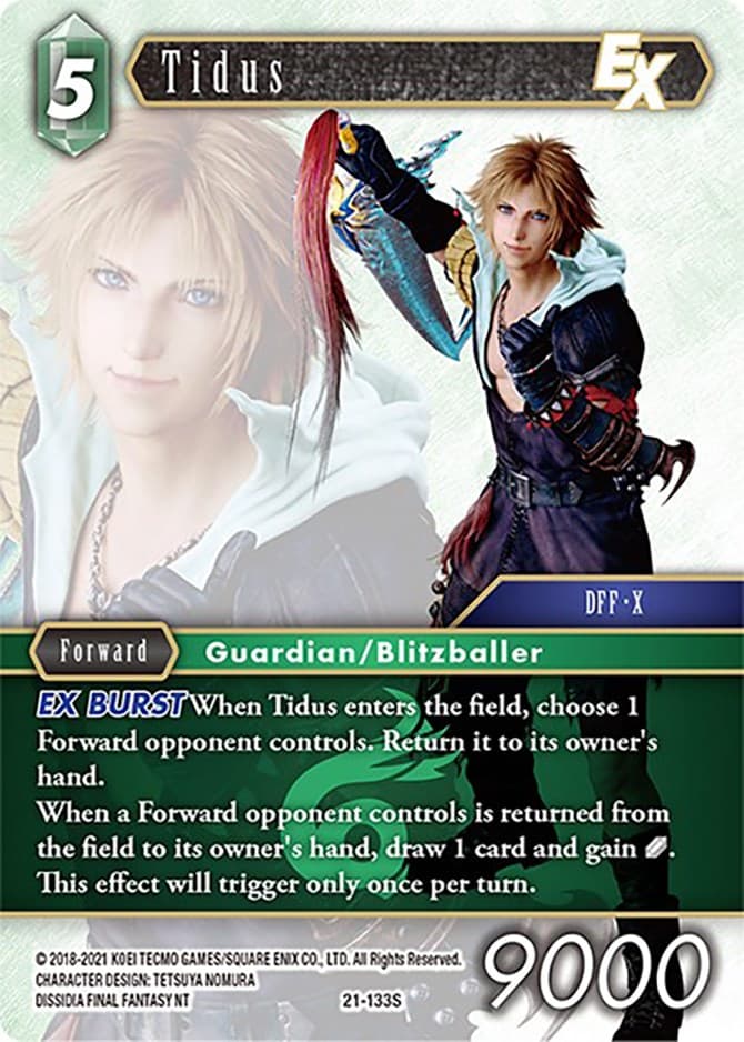 Tidus EX — Beyond Destiny card