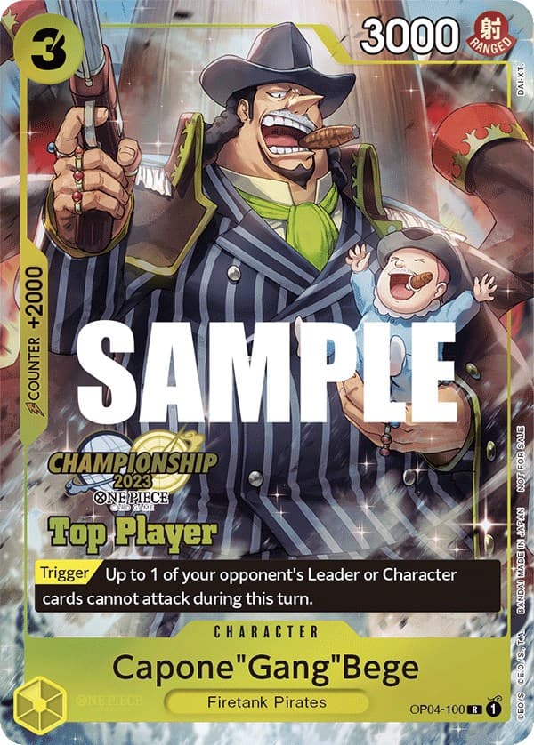 Capone"Gang"Bege (CS 2023 Top Players Pack) — One Piece Promotion Cards card