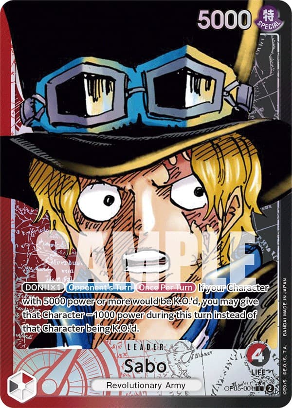 Sabo (001) (Alternate Art) — Awakening of the New Era card