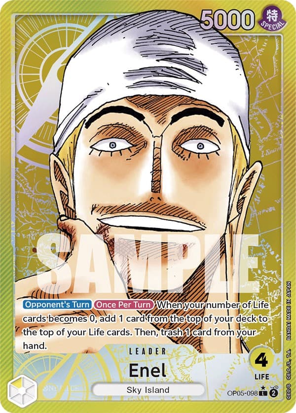 Enel (098) (Alternate Art) — Awakening of the New Era card