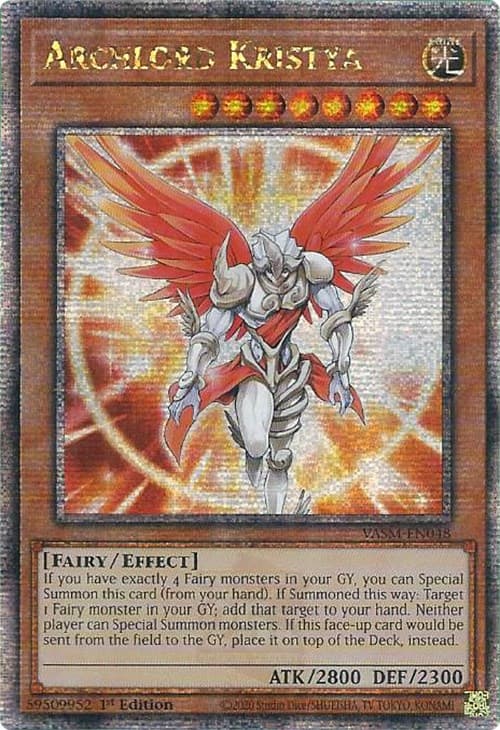 Archlord Kristya (Quarter Century Secret Rare) — Valiant Smashers card