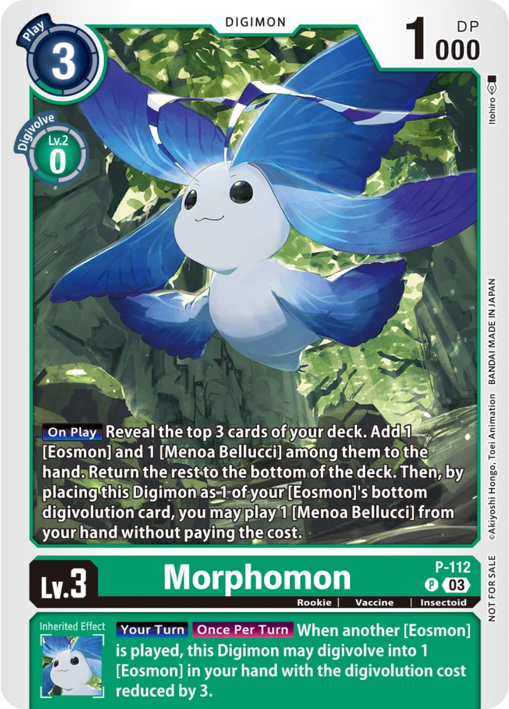 Morphomon - P-112 (3rd Anniversary Survey Pack) — Digimon Promotion Cards card