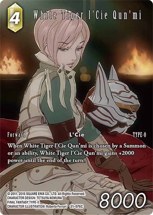 White Tiger l'Cie Qun'mi (Full Art) — Beyond Destiny card