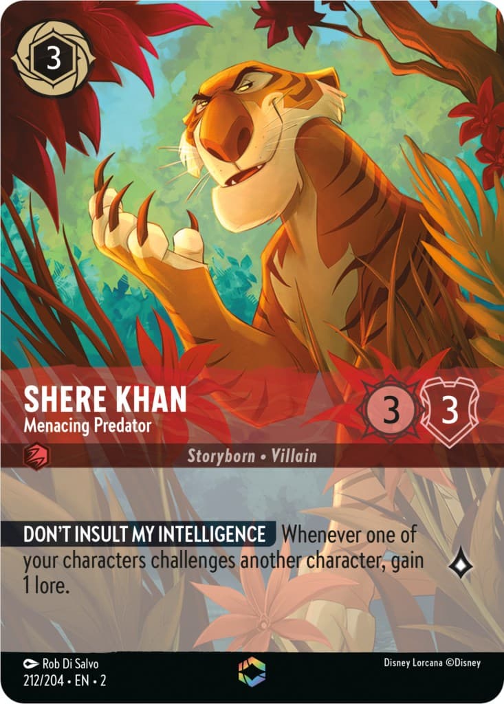 Shere Khan - Menacing Predator (Enchanted) — Rise of the Floodborn card