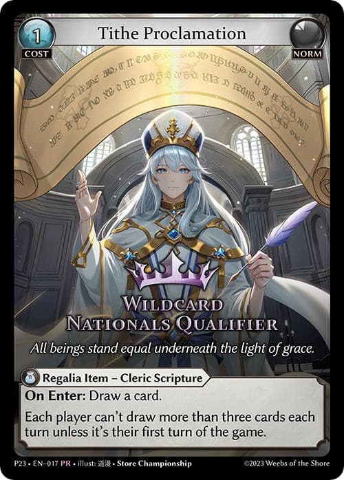 Tithe Proclamation — Promotional Cards card