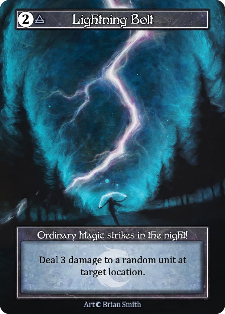 Lightning Bolt (Team Covenant Promo) (Foil) — Beta card