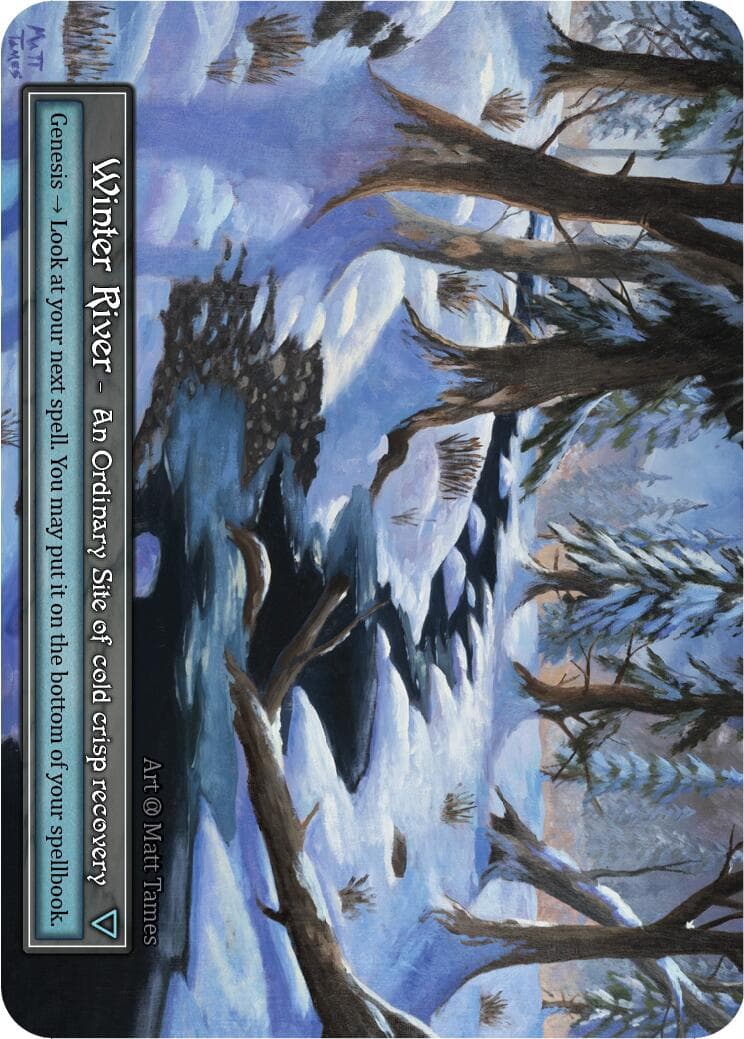 Winter River (Foil) (Box Topper) — Alpha card