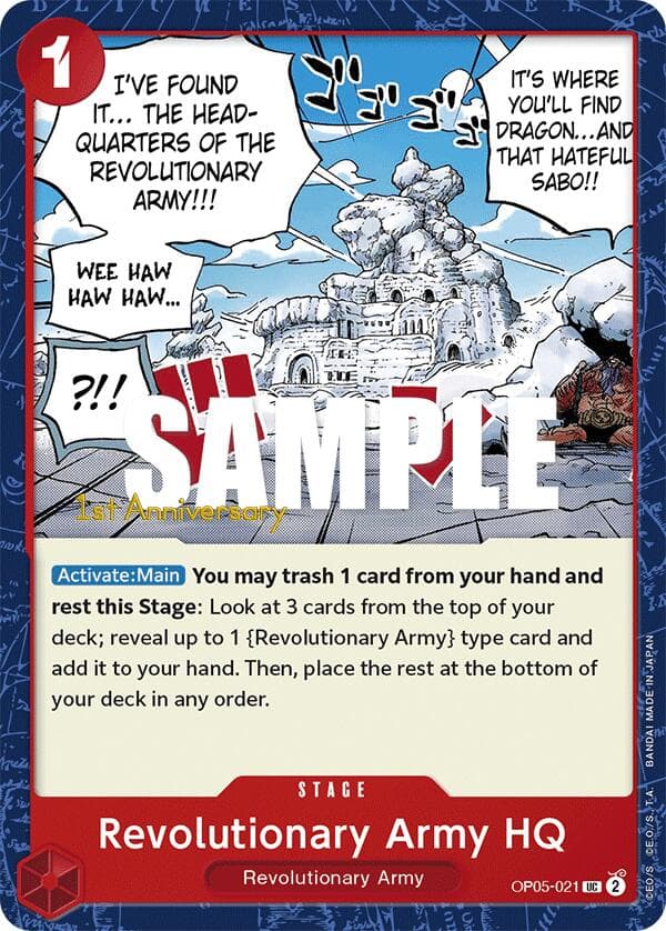 Revolutionary Army HQ — Awakening of the New Era: 1st Anniversary Tournament Cards card