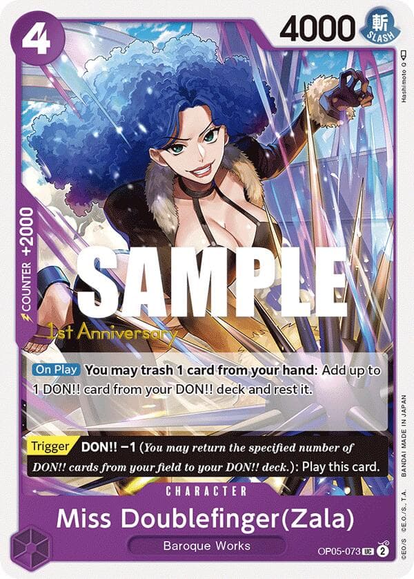 Miss Doublefinger(Zala) — Awakening of the New Era: 1st Anniversary Tournament Cards card