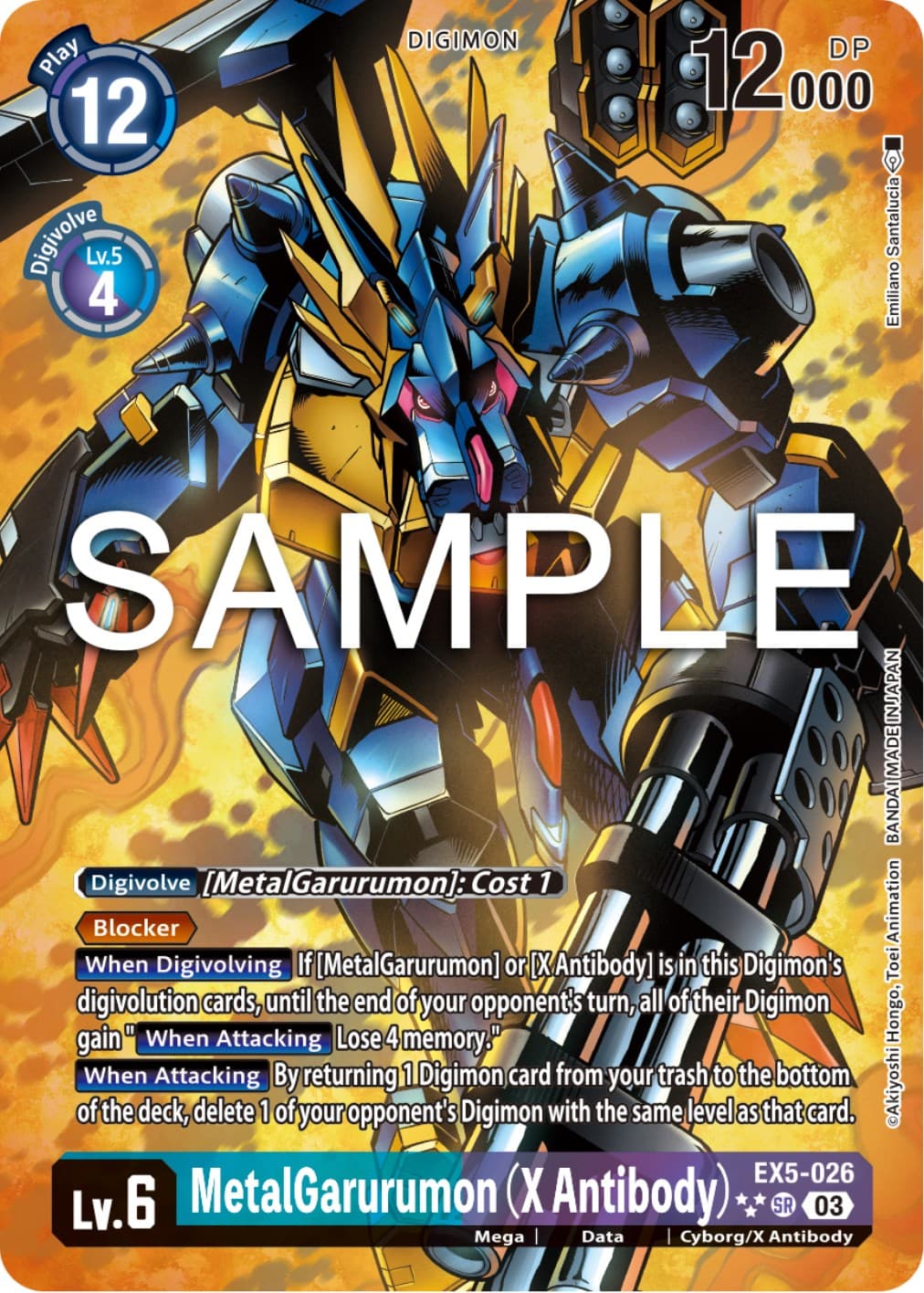 MetalGarurumon (X Antibody) (3 Star Alternate Art) — Animal Colosseum card