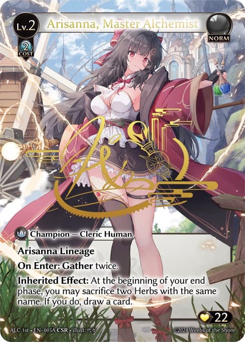 Arisanna, Master Alchemist (CSR) (005A) (ALC1E) — Alchemical Revolution card