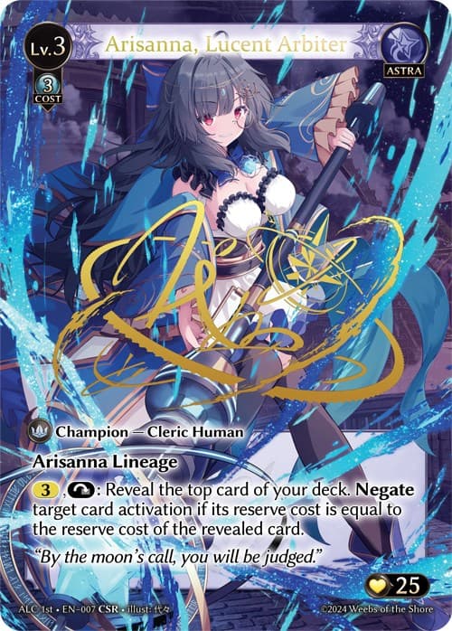 Arisanna, Lucent Arbiter (CSR) (ALC1E) — Alchemical Revolution card