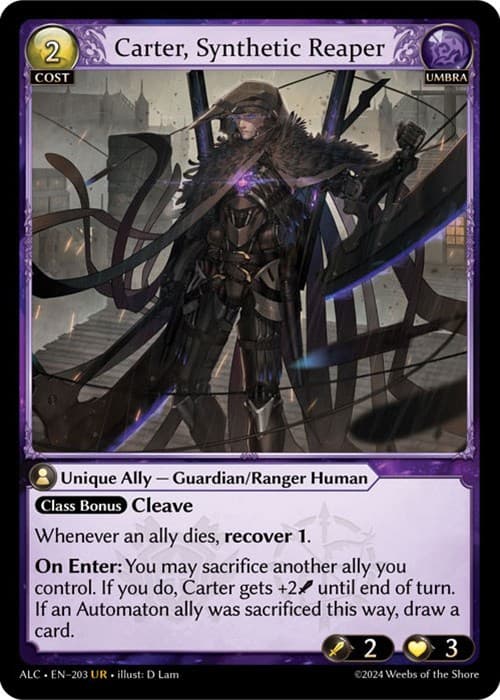 Carter, Synthetic Reaper — Alchemical Revolution card
