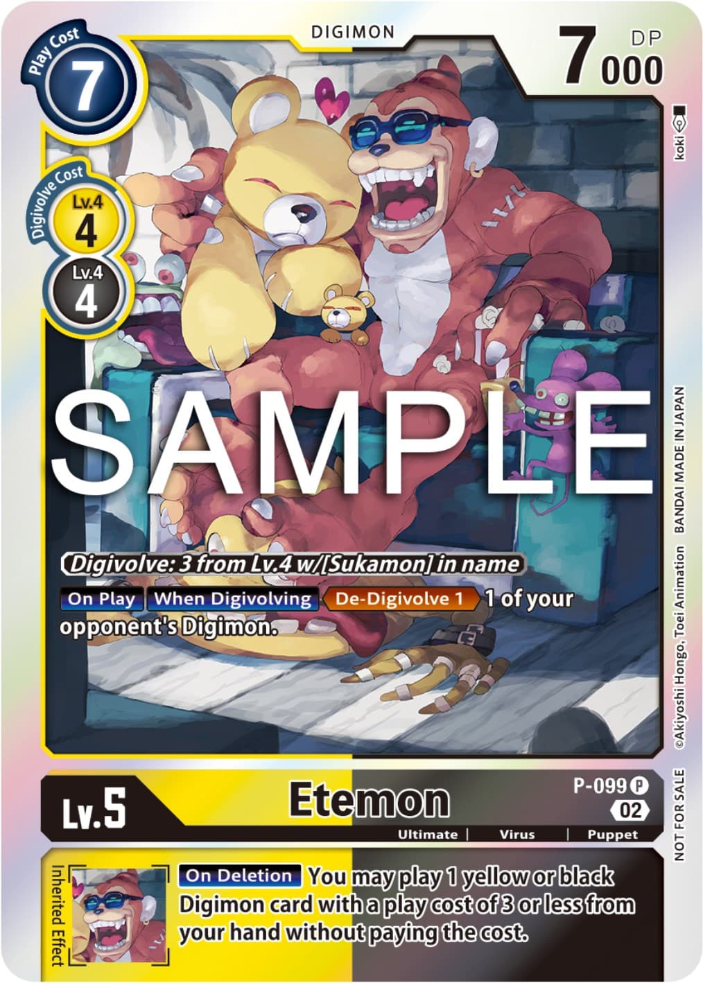Etemon - P-099 (Limited Card Pack Ver.2) — Digimon Promotion Cards card