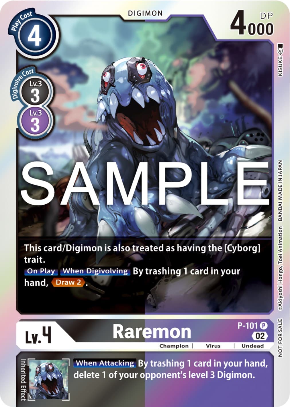 Raremon - P-101 (Limited Card Pack Ver.2) — Digimon Promotion Cards card