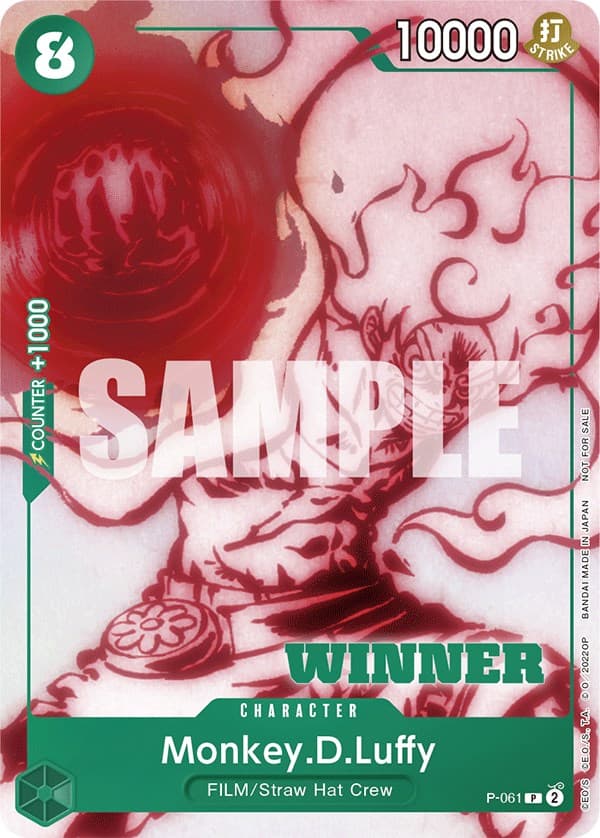 Monkey.D.Luffy (Starter Deck 11: Uta Deck Battle) [Winner] — One Piece Promotion Cards card