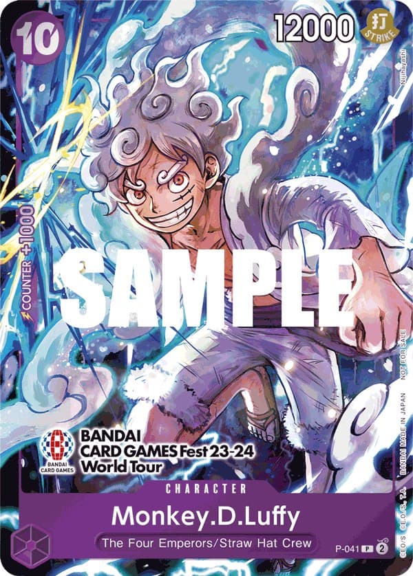 Monkey.D.Luffy (041) (BANDAI CARD GAMES Fest 23-24 World Tour) — One Piece Promotion Cards card