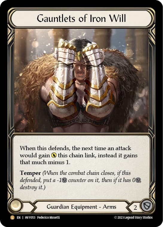 Gauntlets of Iron Will — Heavy Hitters card
