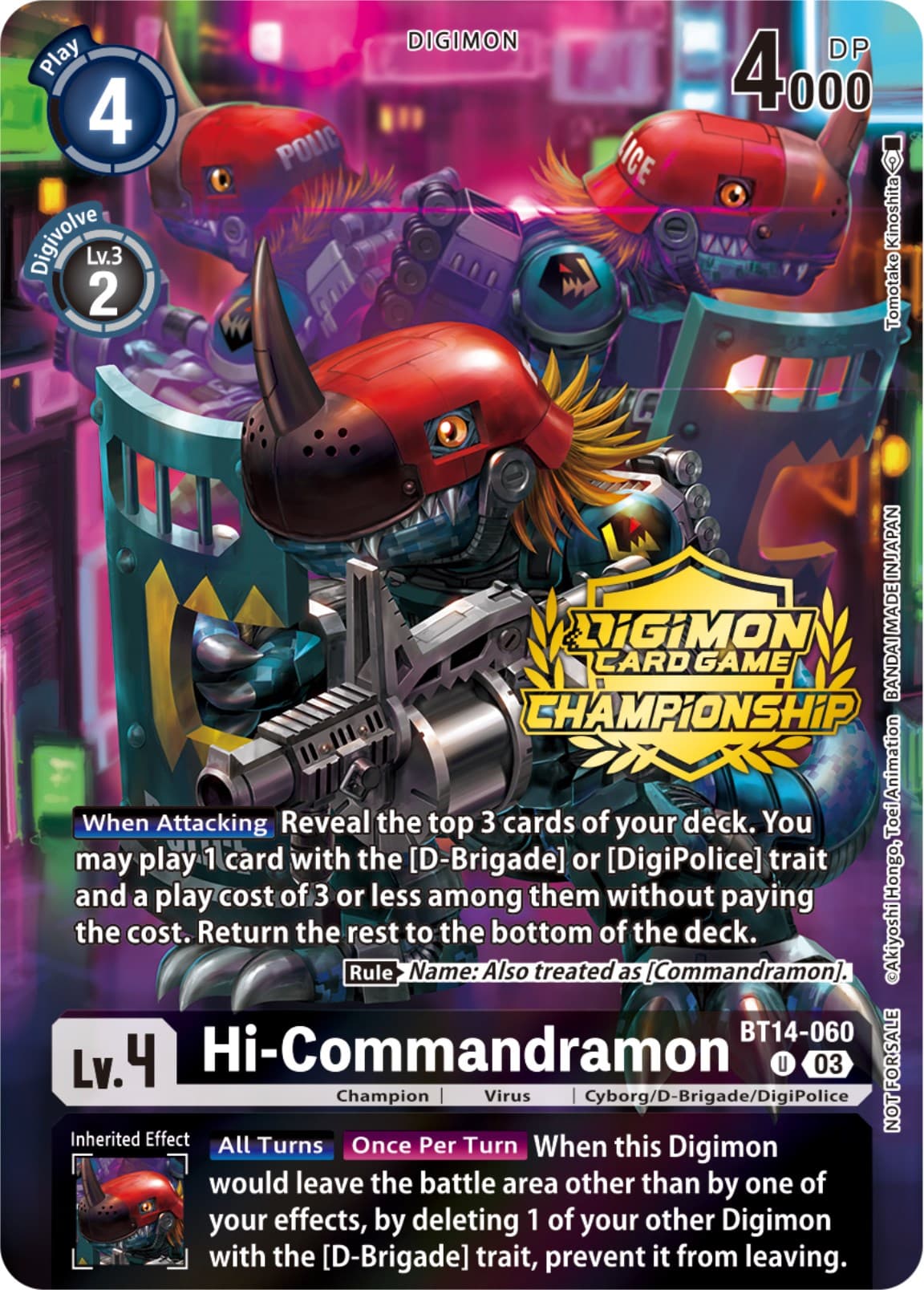 Hi-Commandramon (Championship 2023 Tamers Pack) — Blast Ace card