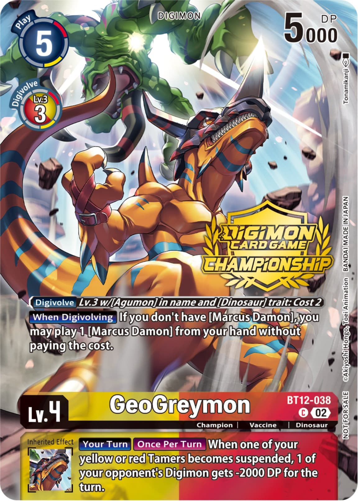 GeoGreymon (Championship 2023 Tamers Pack) — Across Time card