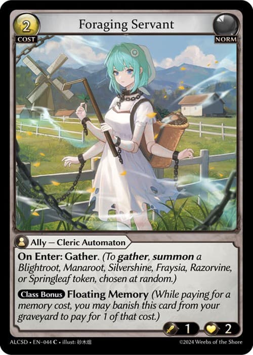 Foraging Servant — Alchemical Revolution Starter Decks card