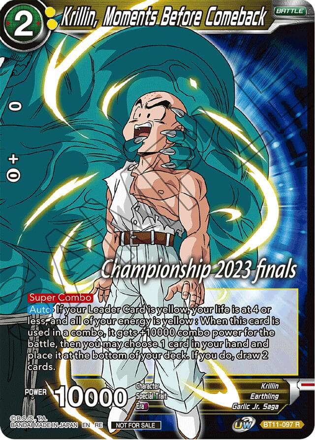 Krillin, Moments Before Comeback (2023 Championship Finals Celebration Pack) — Tournament Promotion Cards card