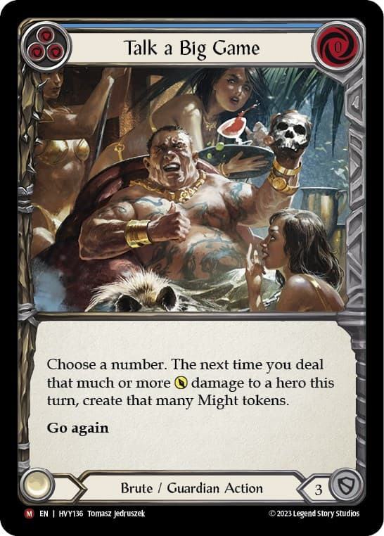 Talk a Big Game — Heavy Hitters card