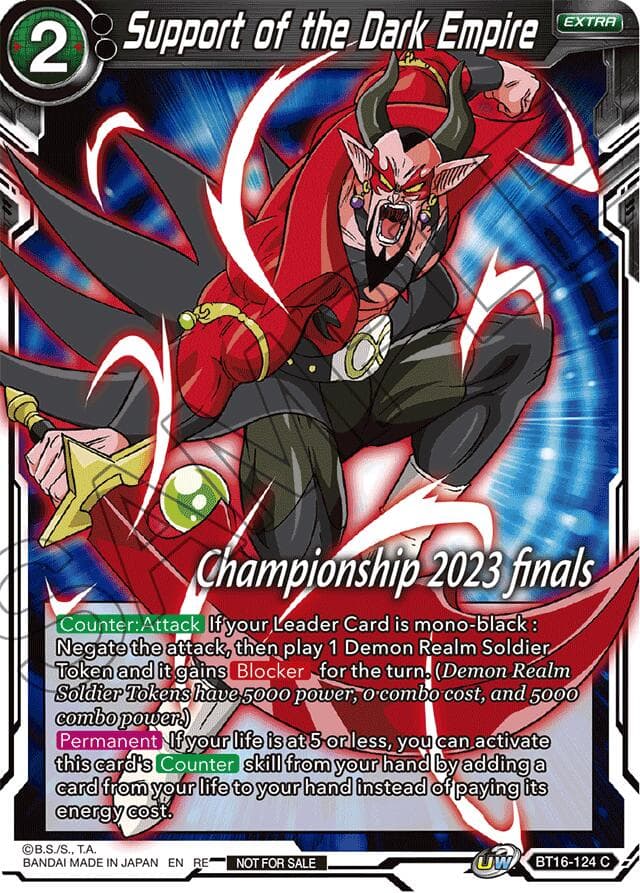 Support of the Dark Empire (2023 Championship Finals Celebration Pack) — Tournament Promotion Cards card