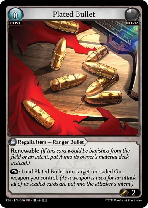 Plated Bullet — Promotional Cards card