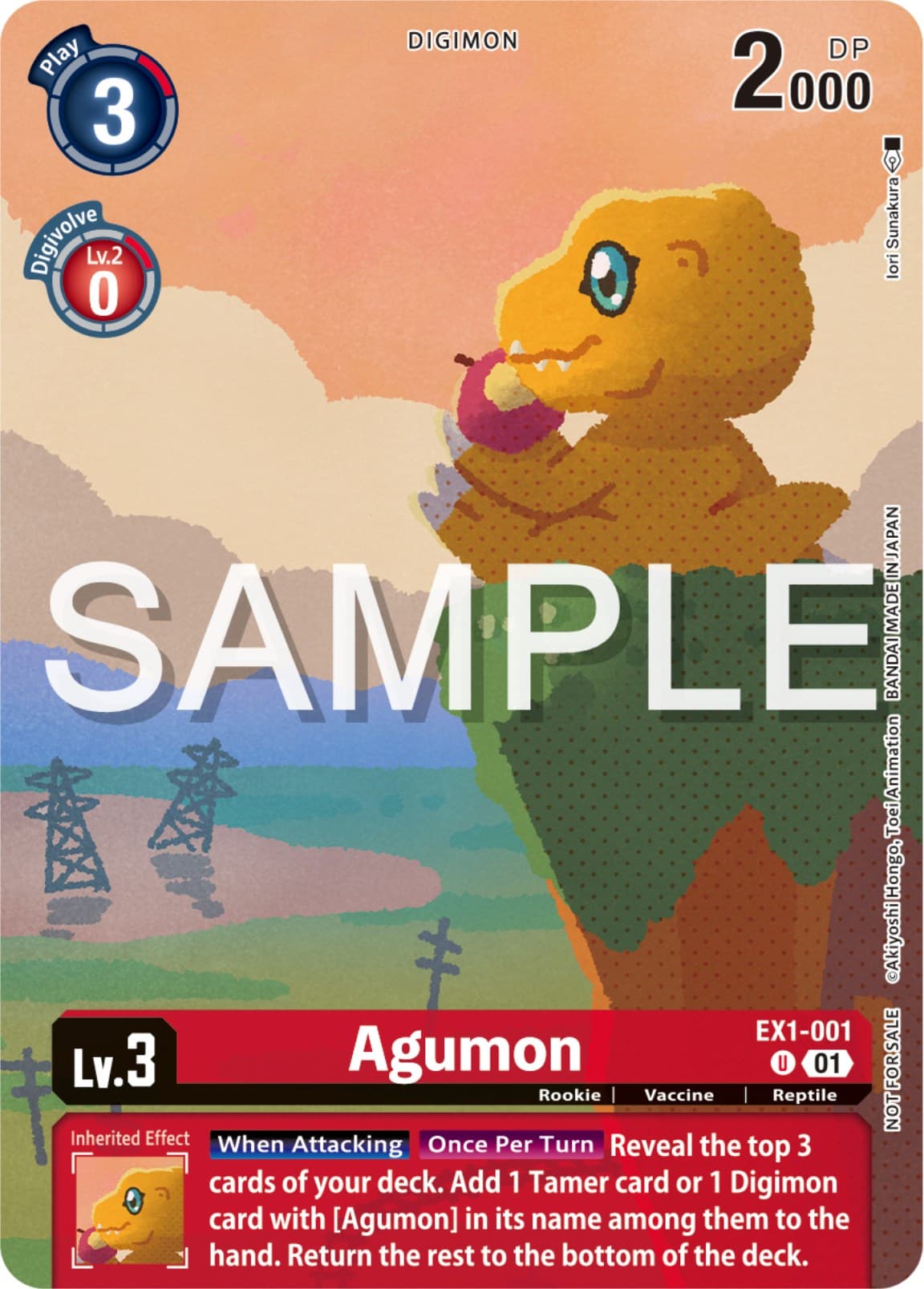 Agumon (Digimon Illustration Competition Pack 2023) — Classic Collection card