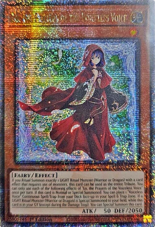 Lo, the Prayers of the Voiceless Voice (Quarter Century Secret Rare) — Phantom Nightmare card