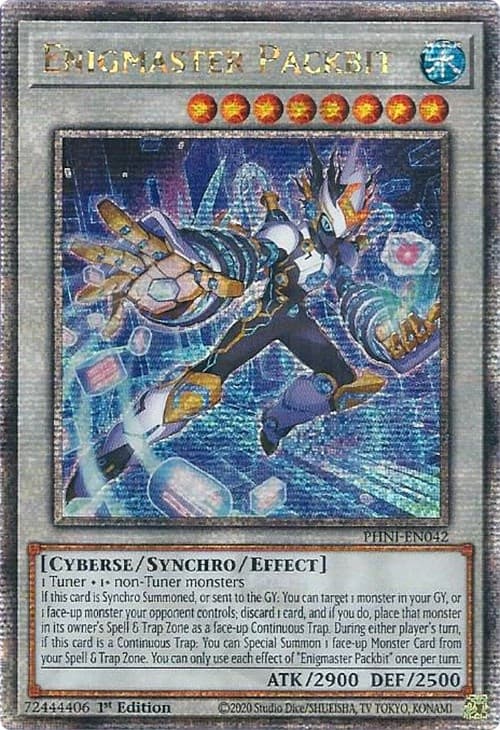 Enigmaster Packbit (Quarter Century Secret Rare) — Phantom Nightmare card