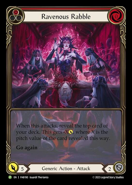 Ravenous Rabble (Red) - FAB190 — Flesh and Blood: Promo Cards card