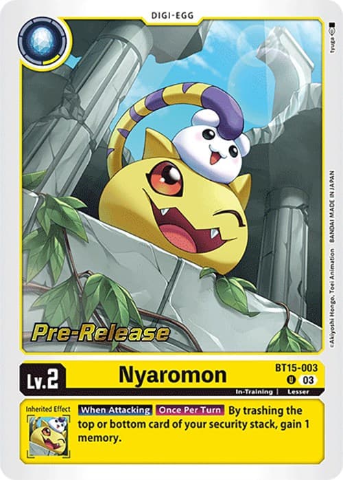 Nyaromon — Exceed Apocalypse Pre-Release Cards card