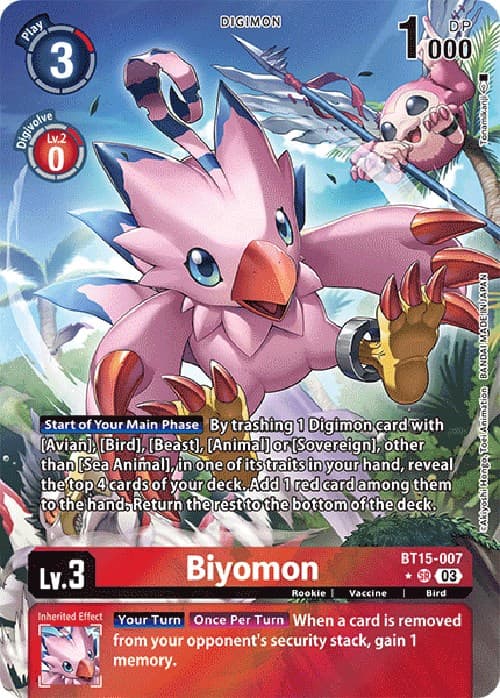Biyomon (Alternate Art) — Exceed Apocalypse card