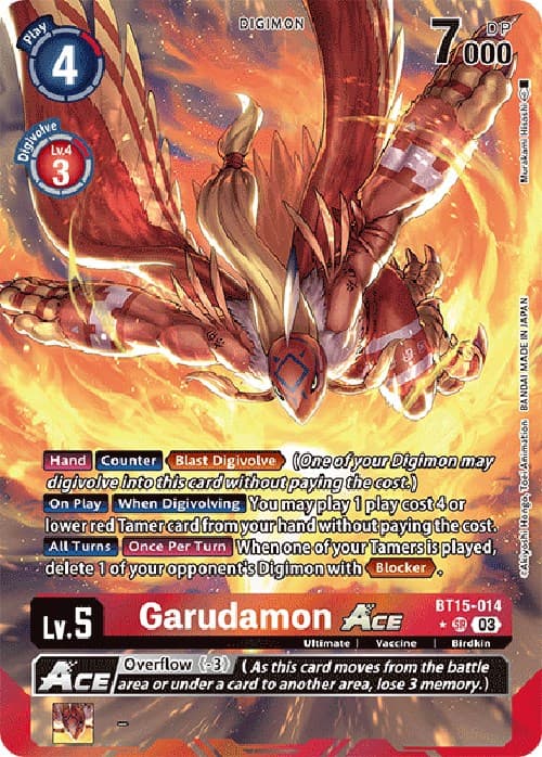 Garudamon ACE (Alternate Art) — Exceed Apocalypse card
