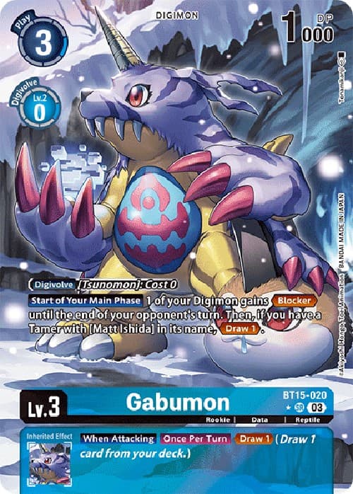 Gabumon (Alternate Art) — Exceed Apocalypse card