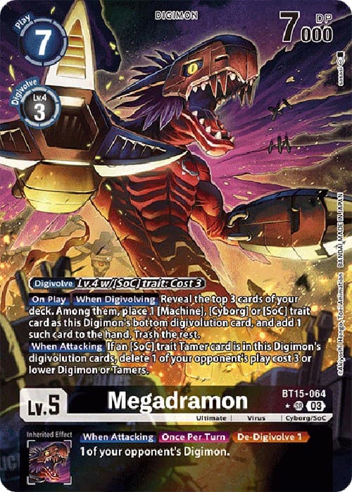 Megadramon (Alternate Art) — Exceed Apocalypse card
