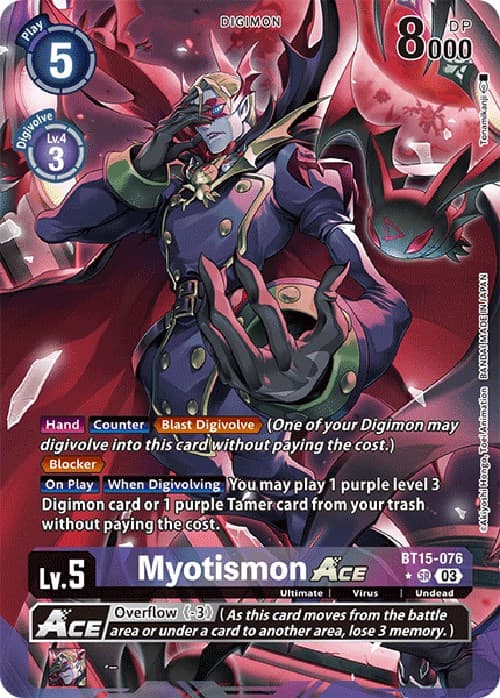 Myotismon ACE (Alternate Art) — Exceed Apocalypse card
