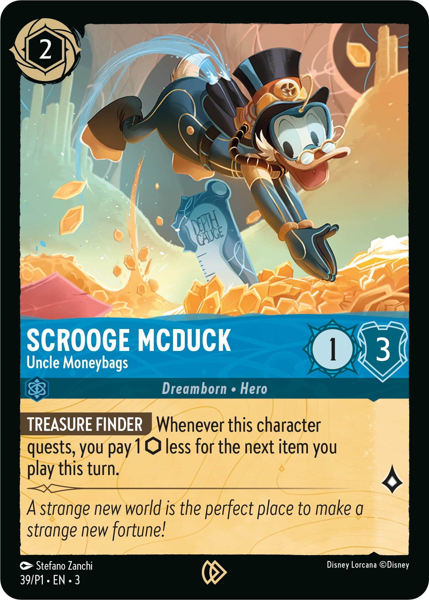Scrooge McDuck - Uncle Moneybags — Disney Lorcana Promo Cards card