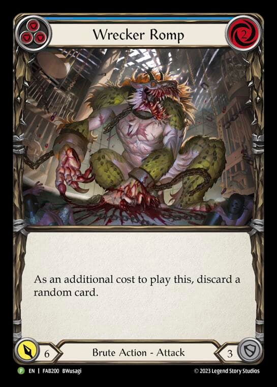Wrecker Romp (Blue) - FAB200 — Flesh and Blood: Promo Cards card