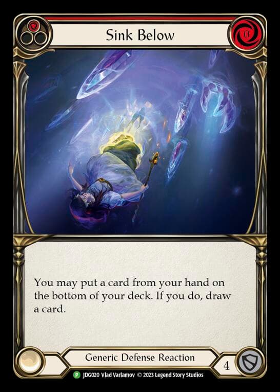 Sink Below (Red) - JDG020 — Flesh and Blood: Promo Cards card