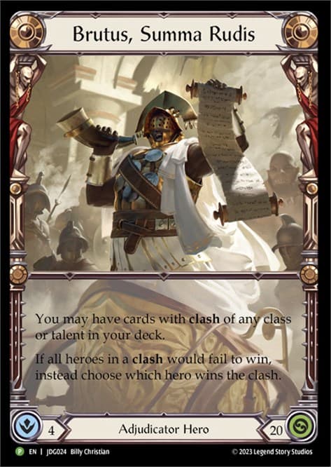Brutus, Summa Rudis - JDG024 — Flesh and Blood: Promo Cards card