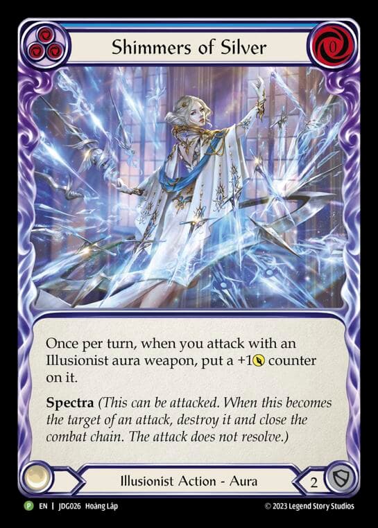 Shimmers of Silver - JDG026 — Flesh and Blood: Promo Cards card