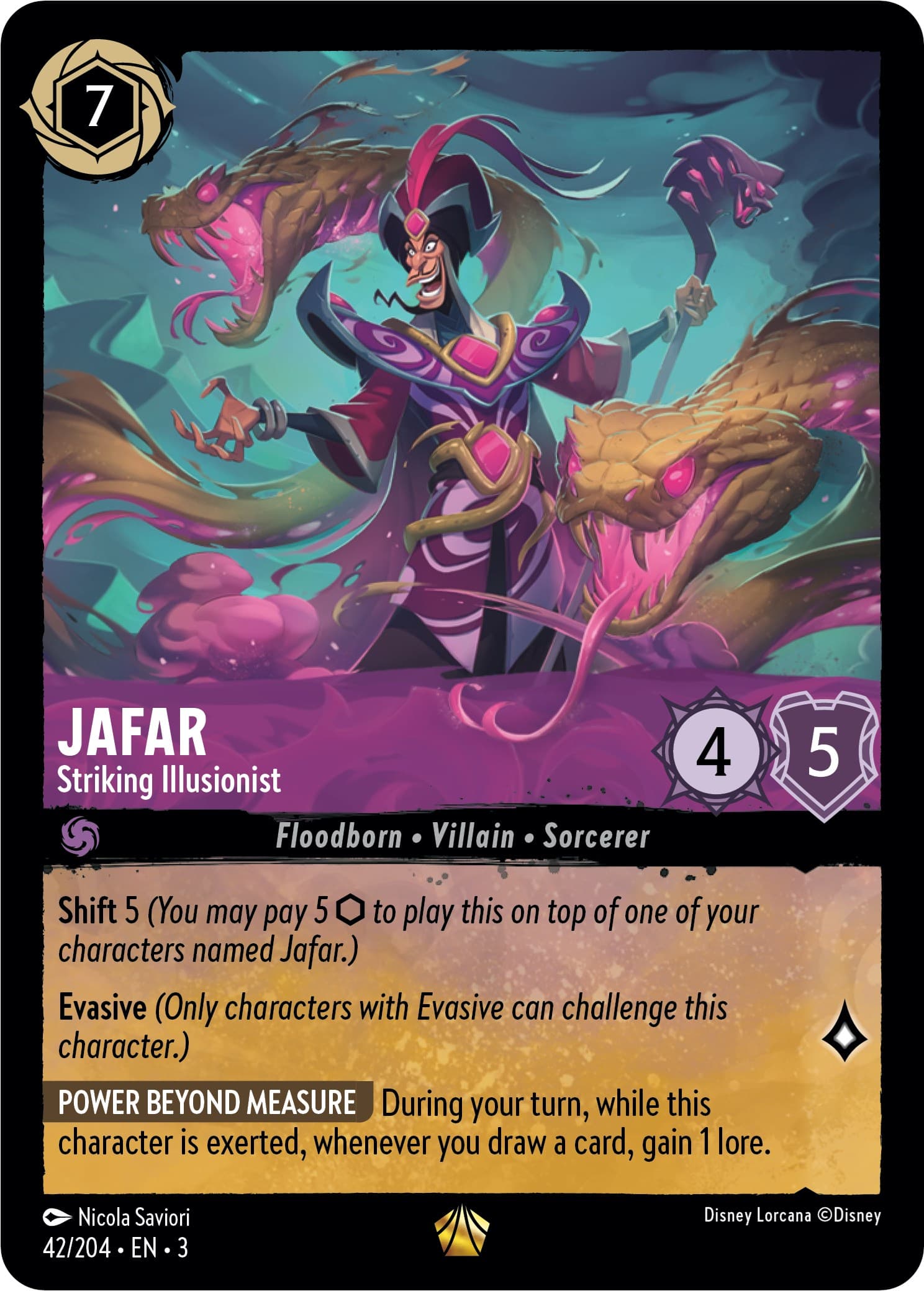 Jafar - Striking Illusionist — Into the Inklands card