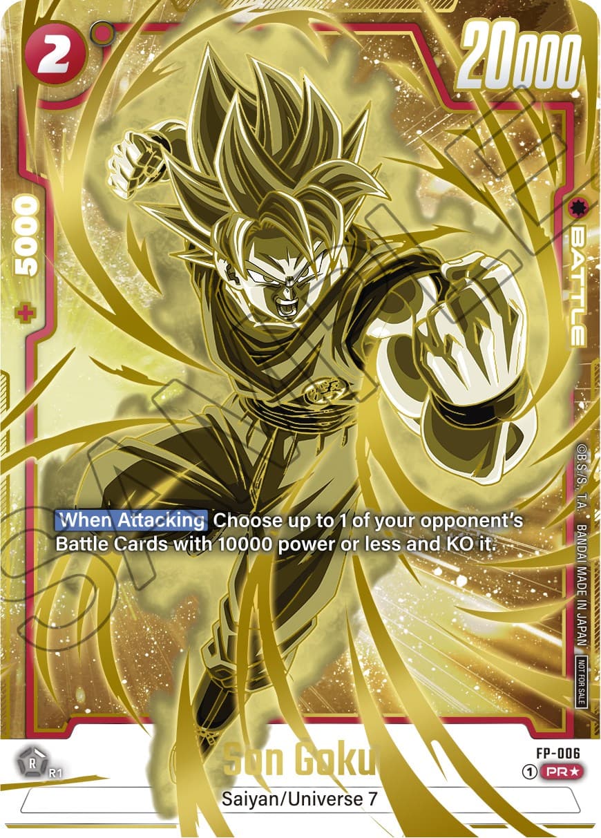 Son Goku - FP-006 (Gold) — Fusion World Promotion Cards and Packs card