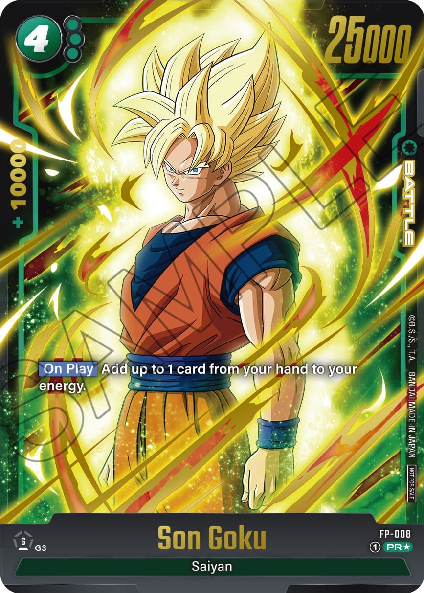 Son Goku - FP-008 (Gold) — Fusion World Promotion Cards and Packs card