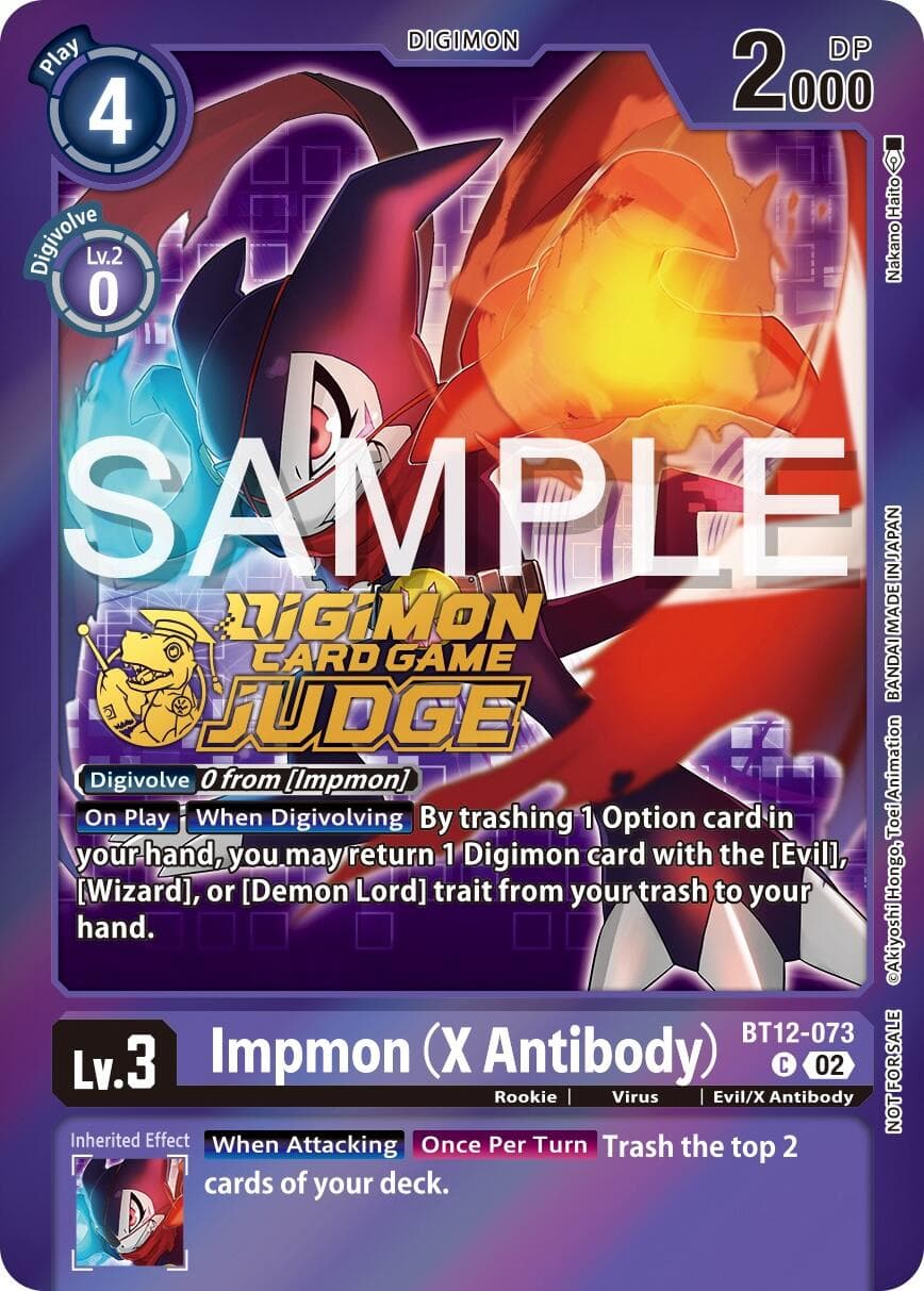 Impmon (X Antibody) (Judge Pack 5) — Across Time card