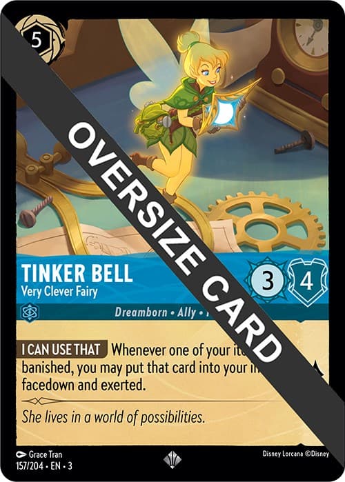 Tinker Bell - Very Clever Fairy (Oversized) — Into the Inklands card