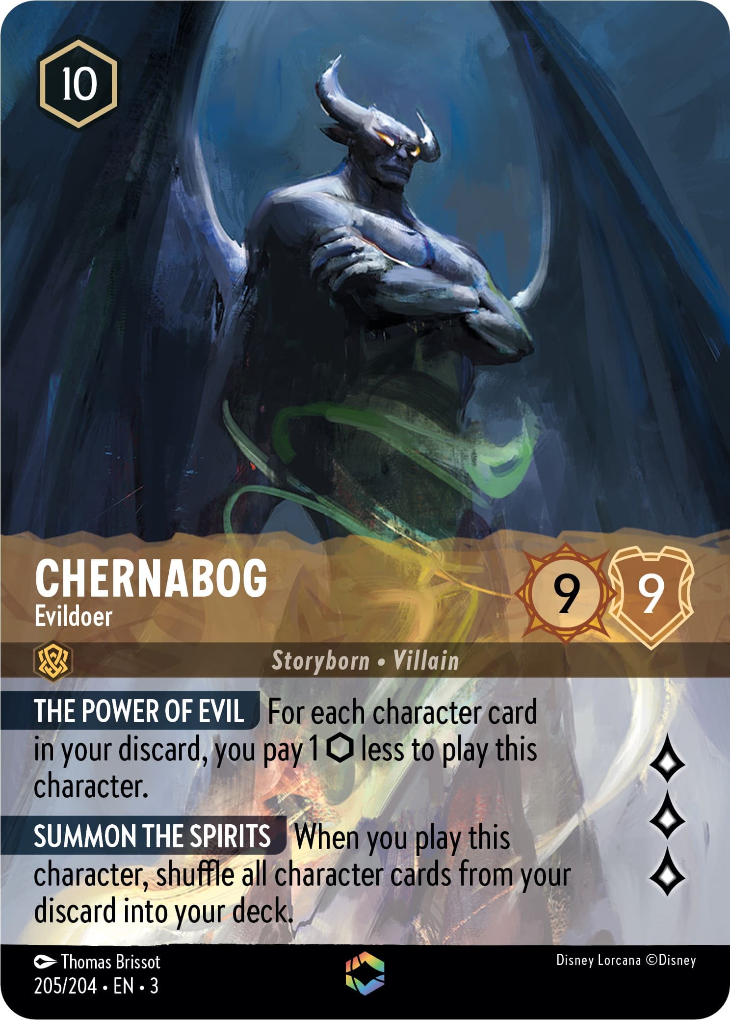 Chernabog - Evildoer (Enchanted) — Into the Inklands card